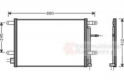 VAN WEZEL 03005238 -  Конденсатор, кондиционер